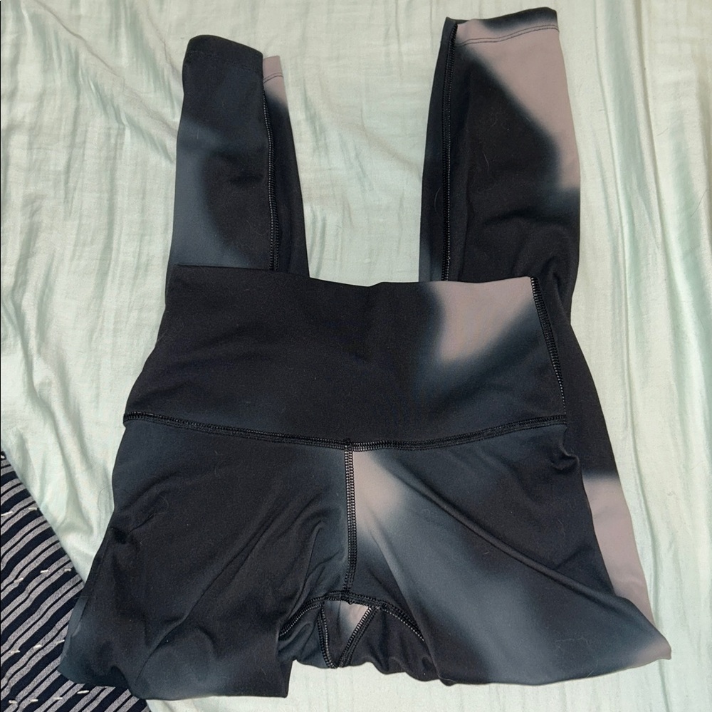 Nike Black and Gray Ombre Leggings